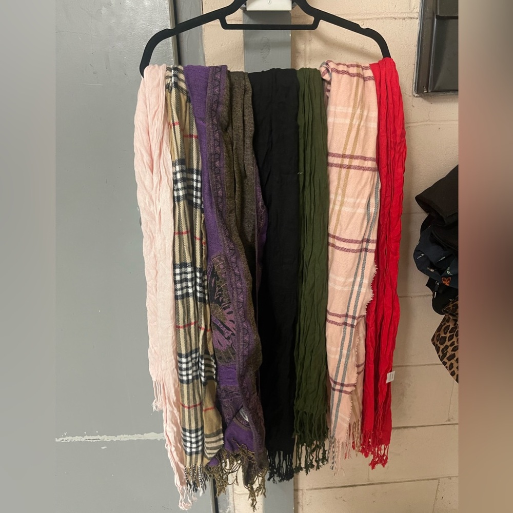 Multiple scarves